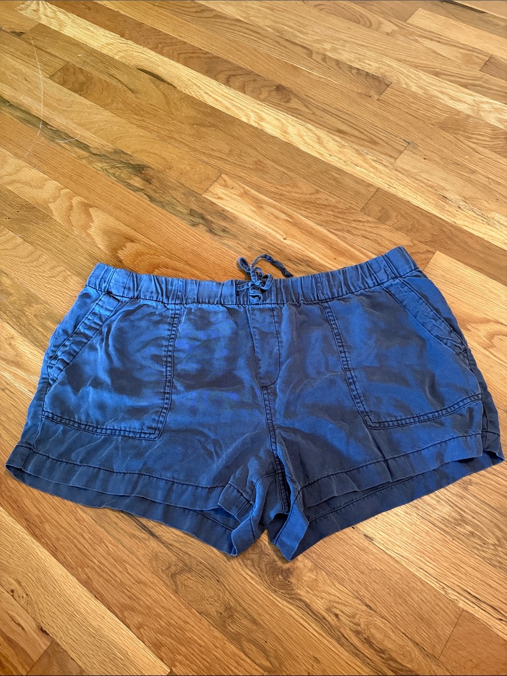 GAP Navy Blue High-Waist Drawstring Utility Shorts